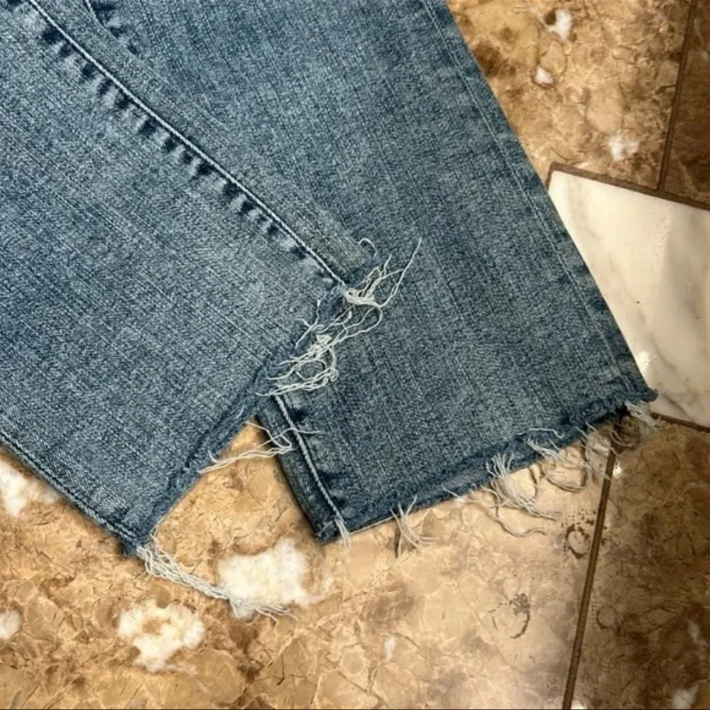 MOTHER DENIM THE RASCAL ANKLE FRAY JEANS BONFIRE LIGHTING sz 27 - Picture 7 of 10